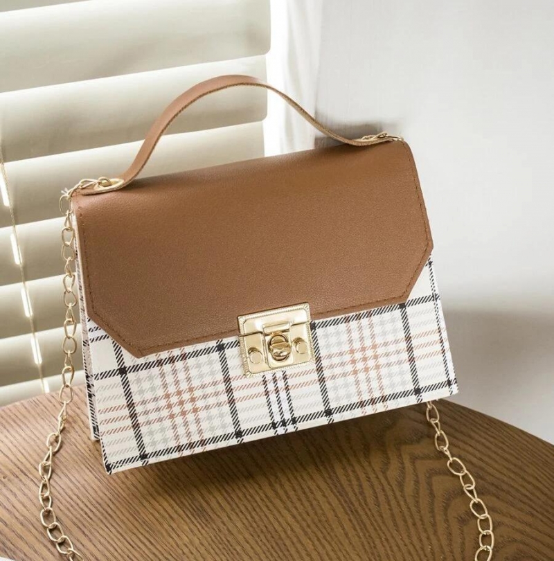 Mini Tartan Flap Chain Satchel Bag | Fugo Best