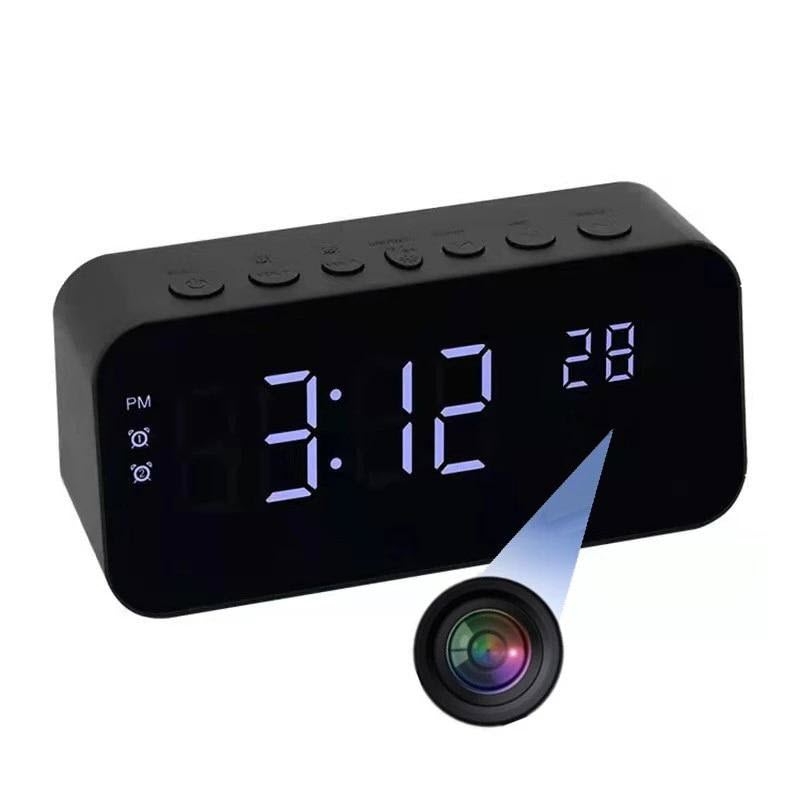 1080p hd wireless wifi hidden spy alarm clock ip camera