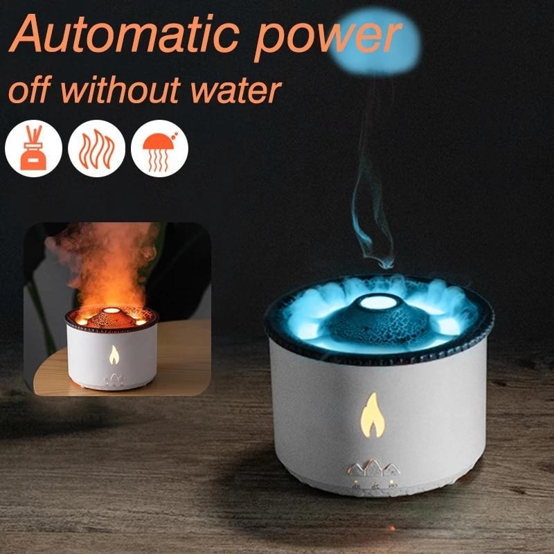 Volcano or Flames Ultrasonic Humidifier / Essential Oil Diffuser