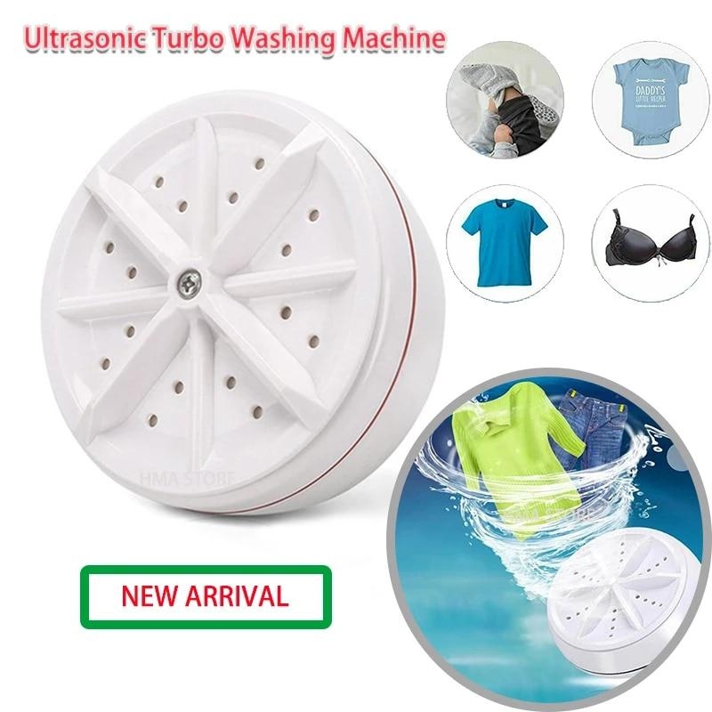 Portable Mini Washing Machine Small Dishwasher Portable Turbo Personal Rotating Washer Convenient Air Bubble Quick Wash Clothes | Fugo Best