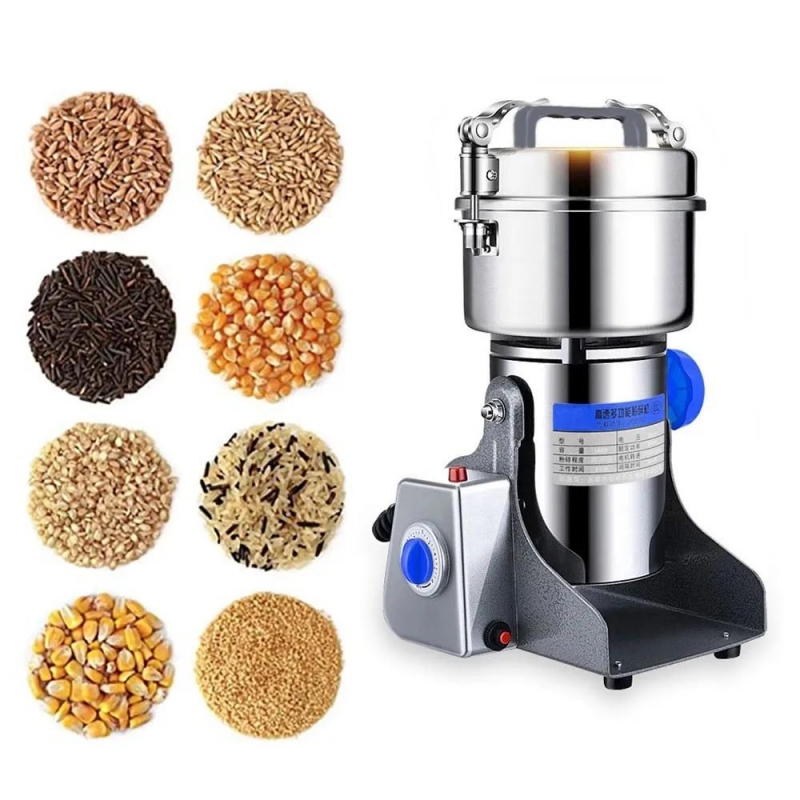 800G Electric Grain Grinder Stainless Steel Grinding Machine for