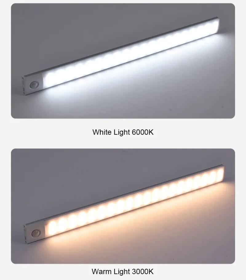 New LED Night Light 20cm/30cm/40cm Led Lights USB Rechargeable