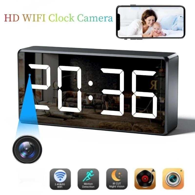 1080P HD WIFI Clock Camera 166 Micro Cam IR Night View Camcorder Digital Watch Video Mini DVR Oculta Small gizli kamera 2.4G 5G | Fugo Best