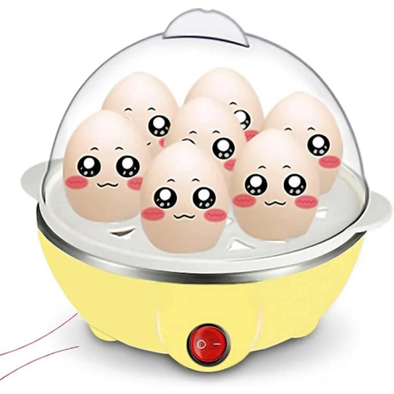7 Eggs Boiler Steamer Multi Function Rapid Electric Egg Cooker Auto-Off Generic Omelette Cooking Tools Kitchen Utensil Breakfast | Fugo Best
