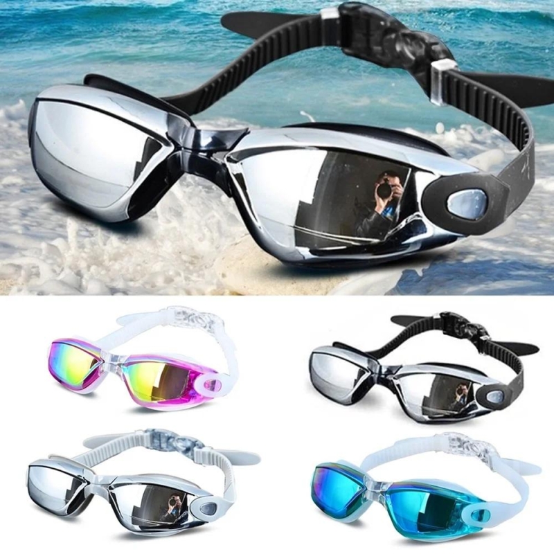 Professional Silicone Swimming Goggles Anti-fog Electroplating UV Swimming Glasses for Men Women Diving Water Sports Eyewear | Fugo Best