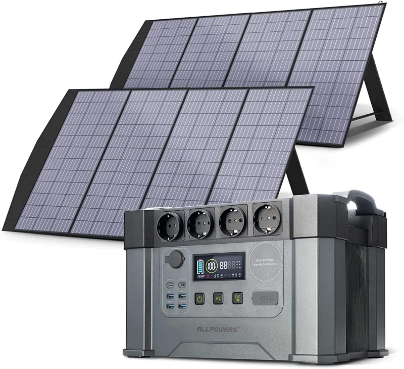 ALLPOWERS Solar Generator 1500W / 2000W / 2400W Portable Power Station (400W Solar Panel Include) for Power outage, Emergency,RV | Fugo Best