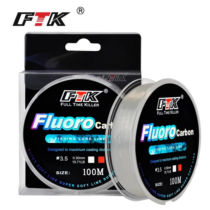 FTK 100m 4.13-34.32LB Fluorocarbon Fishing Lure Line Carbon Fiber Leader Fly Fishing Line Super Soft Line Pesca | Fugo Best