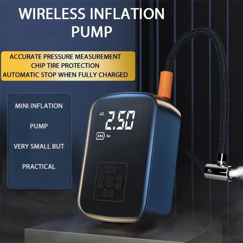 1pc Wireless Car Air Compressor Air Pump Electric Tire Inflator Pump for Motorcycle Bicycle Boat AUTO Tyre Balls Inflatable | Fugo Best