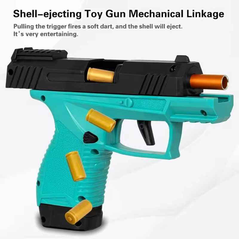 Mini Gx4 Toy Gun Macara Education Gun Model Continuous Shell Throwing Soft Bullet Launcher BlowBack Airsoft Small Pistol | Fugo Best