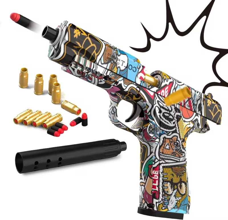 Toy Guns Ball Blaster With Soft Bullets Toys Foam Blaster Shooting Games Education Toy Model For 6,7,8,9,14+ Kids | Fugo Best