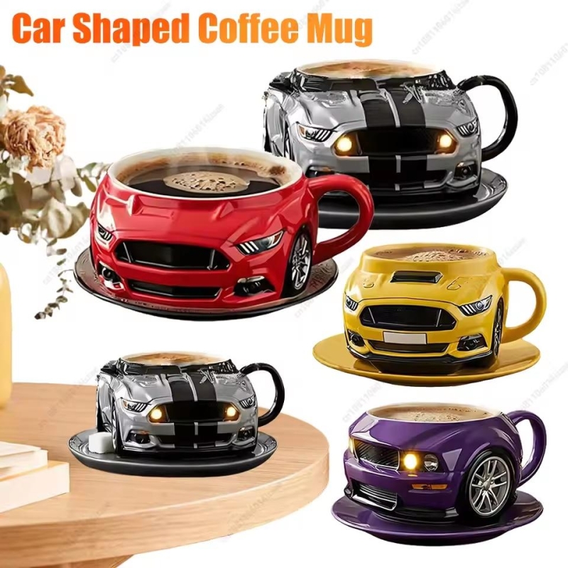 Car Shaped Coffee Mug Creative Coffee Cup Funny Tea Cup Novelty Drinkware Handcrafted Coffee Mug For Home for Men Dad Car Lovers | Fugo Best