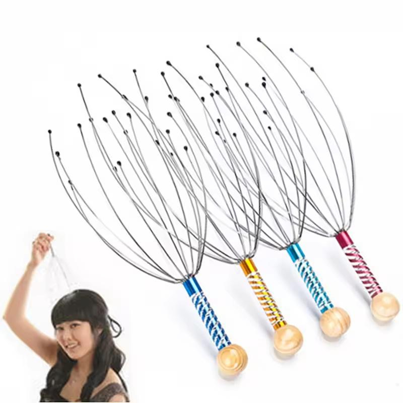 Octopus Head Massager Scalp Massage Claw Soul Extractor Relieves Tension Muscle Relaxation Relief Tiredness Massager Care Tools | Fugo Best