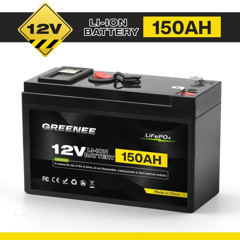 12V 150Ah Lithium LiFePO4 Deep Cycle Battery 4000 Cycles Rechargeable Battery Lithium Iron Phosphate for Solar Wind Power | Fugo Best