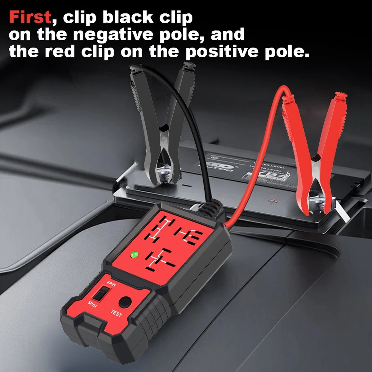 Car Relay Tester Indicator Light Automotive Electronic Relay Tester Accessories Voltage Tester Car Battery Checker Universal 12V | Fugo Best