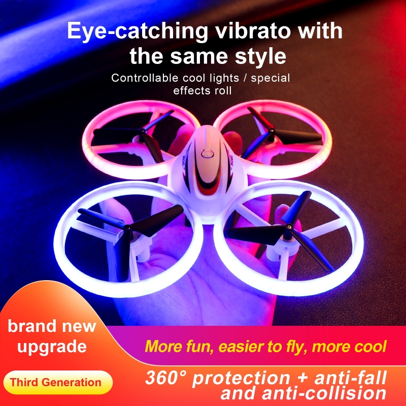 S123 Mini UFO RC Drone With LED Light Infrared Induction Fixed height Quadcopter Model Professional Colorful Dron Toys for boys | Fugo Best