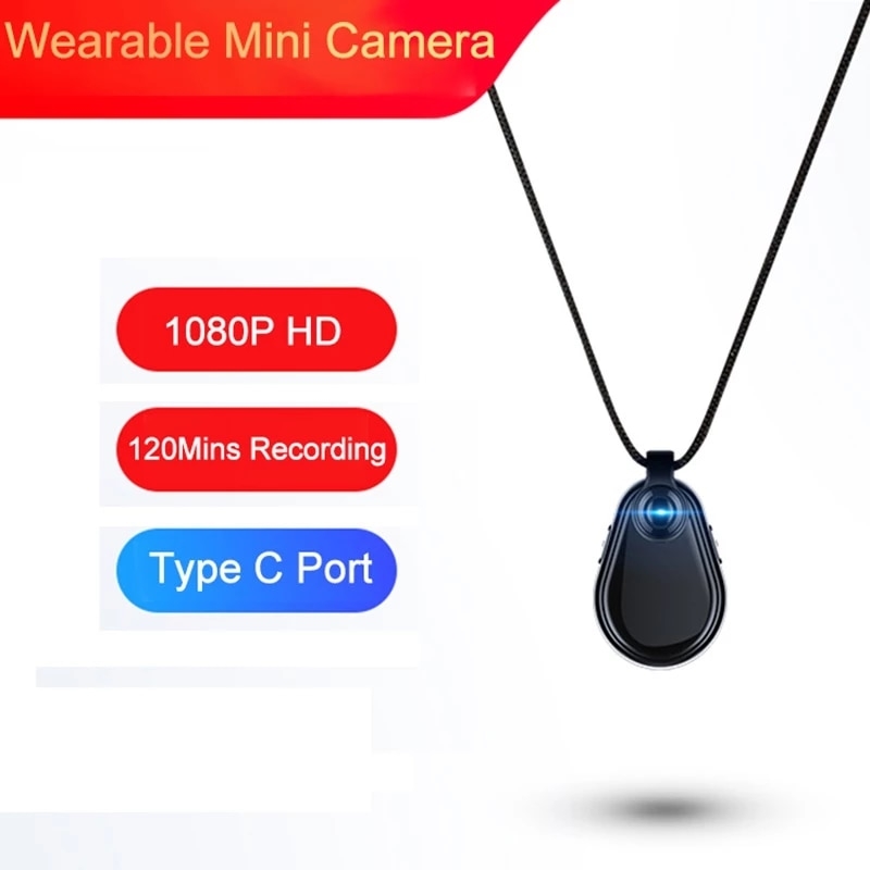 2021 New Mini Light HD 1080P Wearable Camera Video Voice Recorder Body Cam Sports Clip Design Micro Camcorder | Fugo Best