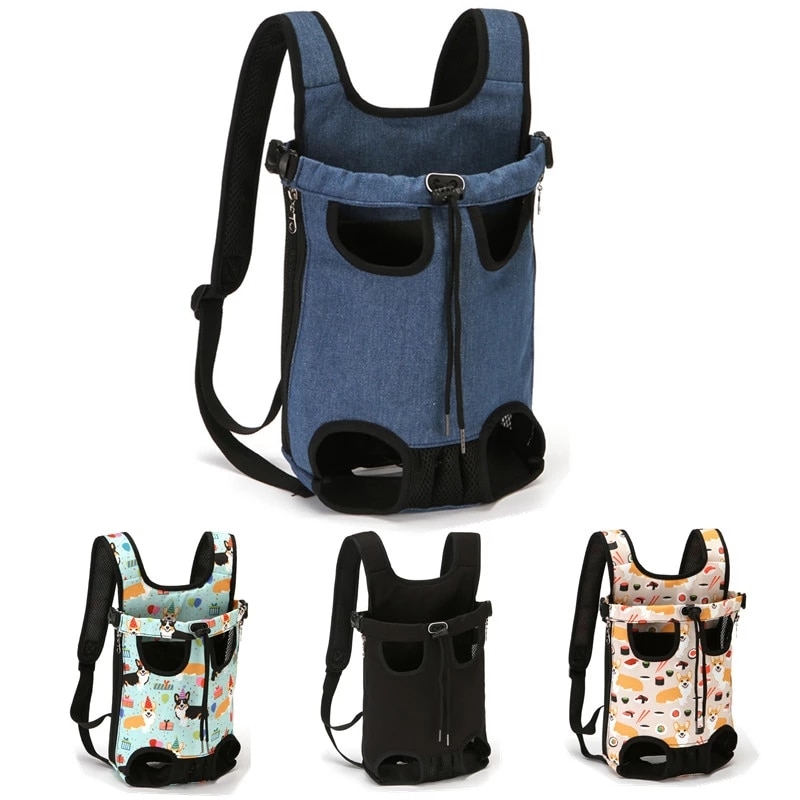 Pet Carrier Cat Chest package Canvas Breatable Puppy Travel Pets bag for Small Dog Chihuahua Corgi Cat Carrier Pets Accessories | Fugo Best