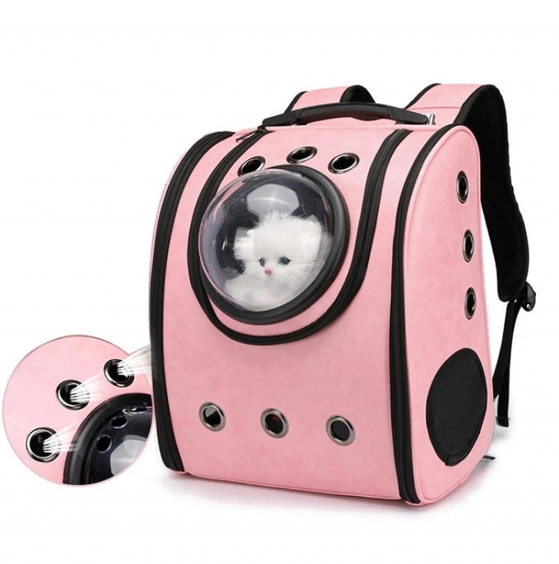 Cat Carrier Bags Breathable Pet Backpack Small Dog Cat Carriers Travel Space Capsule Cage Pet Transport Bag Carrying For Cats | Fugo Best