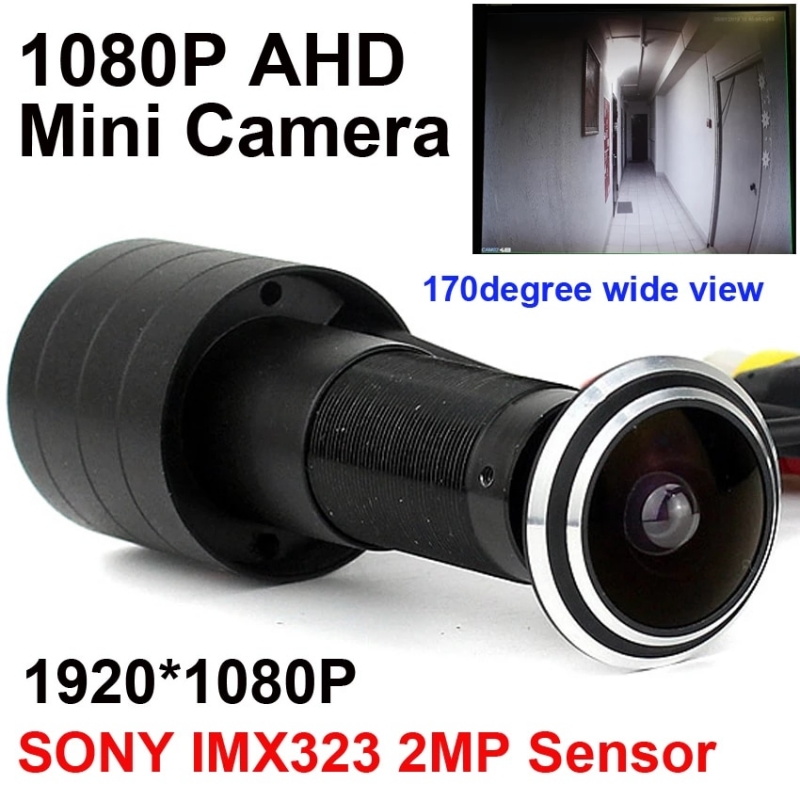 SONY IMX323 2MP Sensor 1080P Door Eye Hole AHD Mini Peephole Fisheye Camera StarLight 0.001Lux 170 Degrees Surveillance Camera | Fugo Best