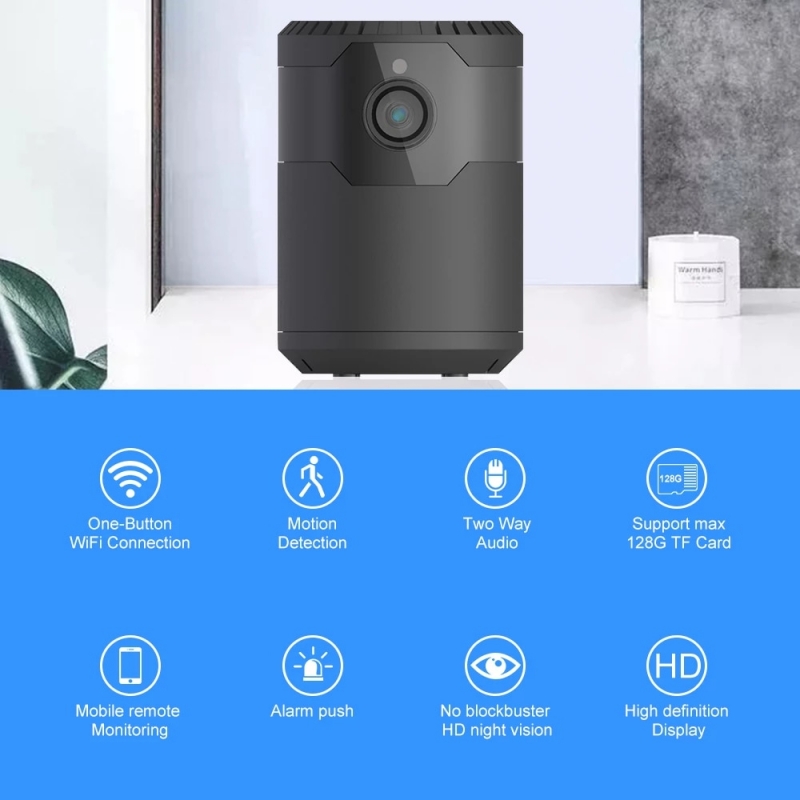 New HD Wifi Camera Smart Home Baby Monitor Camera Portable Hidden Outdoor Mini Camcorder 2MP HD IR ngihtvision | Fugo Best