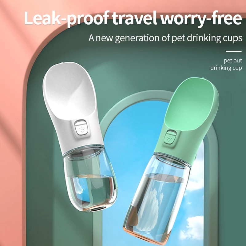 Pet Drinking Bottle Cat Dog Outside Drinking Bottle Water Grain Carrying Bottle Travel Drinking Bottle Drinking Bowl Pet Supplie | Fugo Best