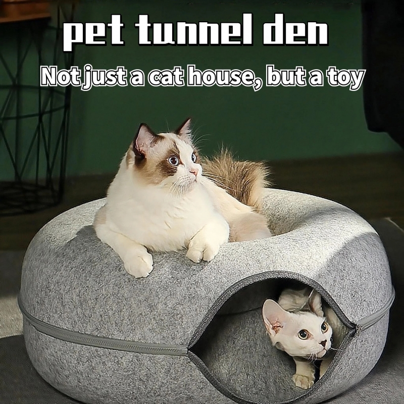 Cat Bed Pet Cat Tunnel Interactive Game Toy Cat Bed Dual-use Indoor Toy Kitten Sports Equipment Cat Training Toy Cat House | Fugo Best