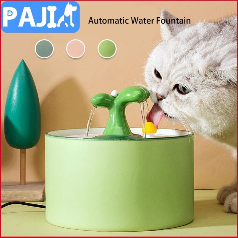 Cat Automatic Water Fountain Pet Drinking Bowl Cats Mute USB Drinking Dispenser Ceramics Dogs Water Drinking Feeders Pet Supply | Fugo Best