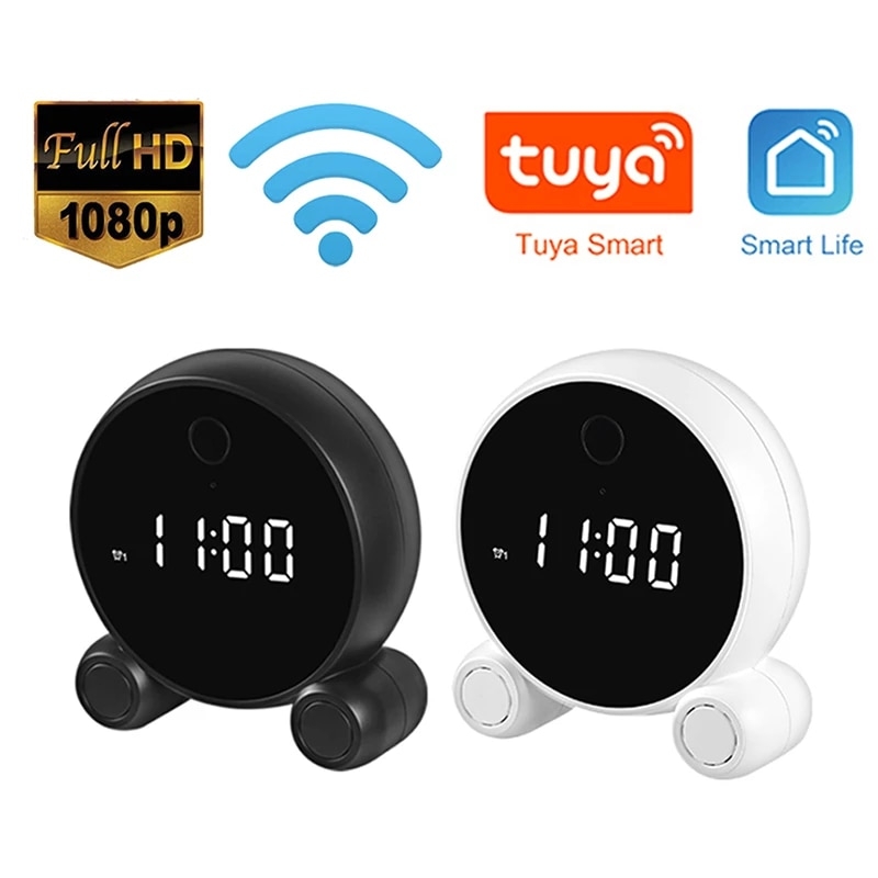 Tuya Mini Camera Surveillance HD 1080P Recorder Smart Alarm Clock Camcorder Home Security Night Vision IP Wifi Micro Cam | Fugo Best
