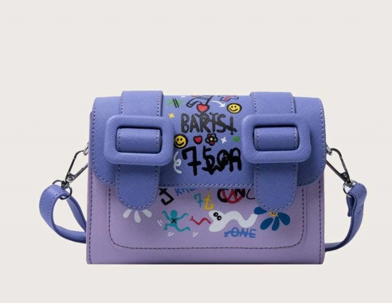 Mini Cartoon Graphic Flap Crossbody Bag | Fugo Best