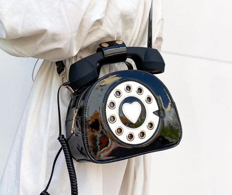 Telephone Design Satchel Bag | Fugo Best