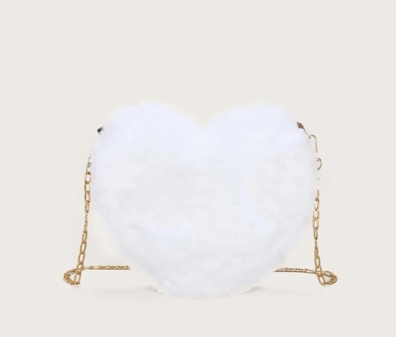 Fuzzy Heart Design Novelty Bag | Fugo Best