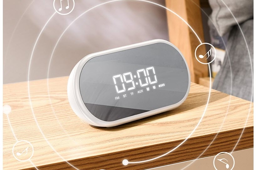 Baseus Night light Bluetooth Speaker With Alarm Clock Function | Fugo Best