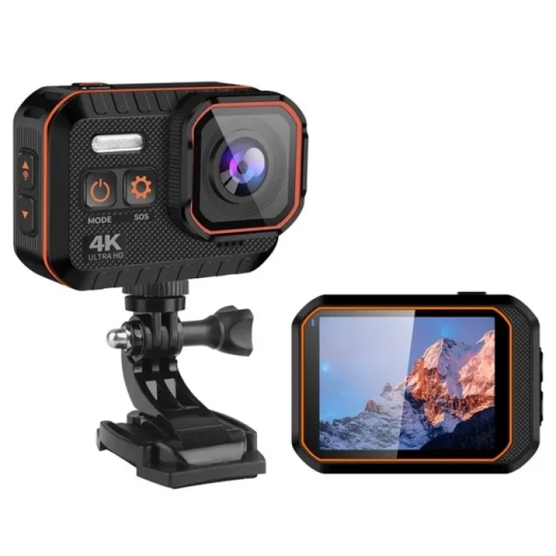 Wifi Action Camera 4K 60FPS with Remote Control Screen Waterproof HD Sport Camcorder Drive Recorder Bicycle Video Camera Helmet | Fugo Best