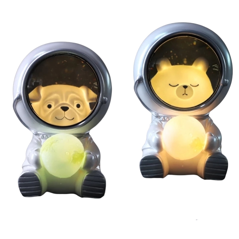 Astronaut Night Light Creative Cute Galaxy Guardian Pet Lamp Planet lights Decoration For Home Bedroom Kids Toys Birthday Gifts | Fugo Best
