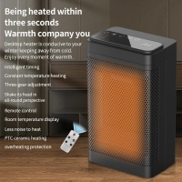 Electric Ceramic Fan Heater Home Office Portable Heater Ptc Ceramic Quick Heating 3 Gear Desktop Warmer Air Machine For Winter | Fugo Best