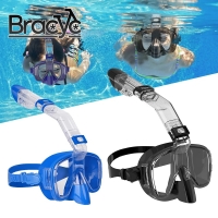 Snorkel Mask Foldable Anti-Fog Diving Mask Set with Full Dry Top System for Free Swim Professional Snorkeling Gear Adults Kids | Fugo Best