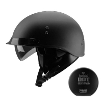 Black Vintage Motorcycle Helmet Open Face Helmet Dot Approved Half Helmet Retro Moto Casco Capacete Motociclistas Capacete | Fugo Best