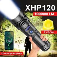 Super XHP120 Powerful Led Flashlight XHP90 High Power Torch light Rechargeable Tactical flashlight 18650 Usb Camping Lamp | Fugo Best