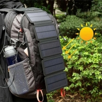 Folding Outdoor Solar Panel Charger Portable 5V 2.1A USB Output Devices Camp Hiking Backpack Travel Power Supply For Smartphones | Fugo Best