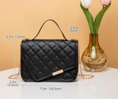 Mini Quilted Embossed Flap Square Bag | Fugo Best