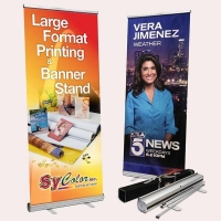 Free Shipping Design 80x200cm Economy Standard Roll Up Stand Show Display Standard Aluminum Retractable Custom banner | Fugo Best