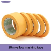 20M Yellow Masking Tape High adhesive tape suitable for Wall Decoration Car Decoration DIY Art Students Painting Use | Fugo Best