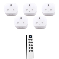 Wireless Switch Plug RF433MHz Remote Control British Regulations 13A 220V AC Easy to Install and Use | Fugo Best