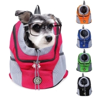 New Double Shoulder Portable Travel Backpack Outdoor Pet Dog Carrier Bag Pet Dog Front Bag Breathable Mesh Cat Shoulders Bag | Fugo Best