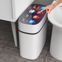 Automatic Sensor Trash Can Toilet Kitchen Dumpster Smart Bathroom Household Waterproof Induction Garbage Bin Bucket Wastebasket | Fugo Best