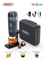 HiBREW Portable Coffee Machine for Car & Home,DC12V Expresso Coffee Maker Fit Nexpresso Dolce Pod Capsule Coffee Powder H4A | Fugo Best