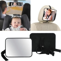 Adjustable Wide Car Rear Seat View Mirror Baby/Child Seat Car Safety Mirror Monitor Headrest High Quality Car Interior Styling | Fugo Best