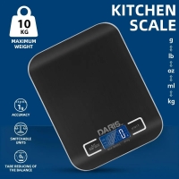 Digital Food Kitchen Scale 10kg Weight Multifunction Scale Measures Cooking Baking 1g/0.1oz Precise Graduation Stainless Steel | Fugo Best