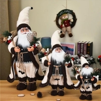 Christmas Large Santa Claus Dolls Ornaments Standing Santa Figurine Doll Christmas Home Decoration Kids Gift navidad home decor | Fugo Best
