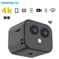 WiFi Mini IP Camera HD 4K Wireless Security Surveillance Micro Dual Cam Night Vision Smart Home Sports Monitor Built-in Battery | Fugo Best